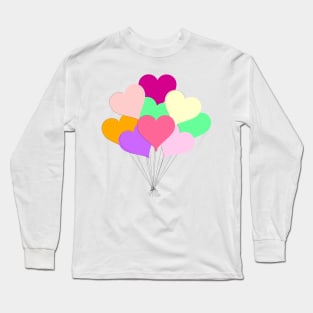 Balloon Bouquet for Valentines Day Long Sleeve T-Shirt